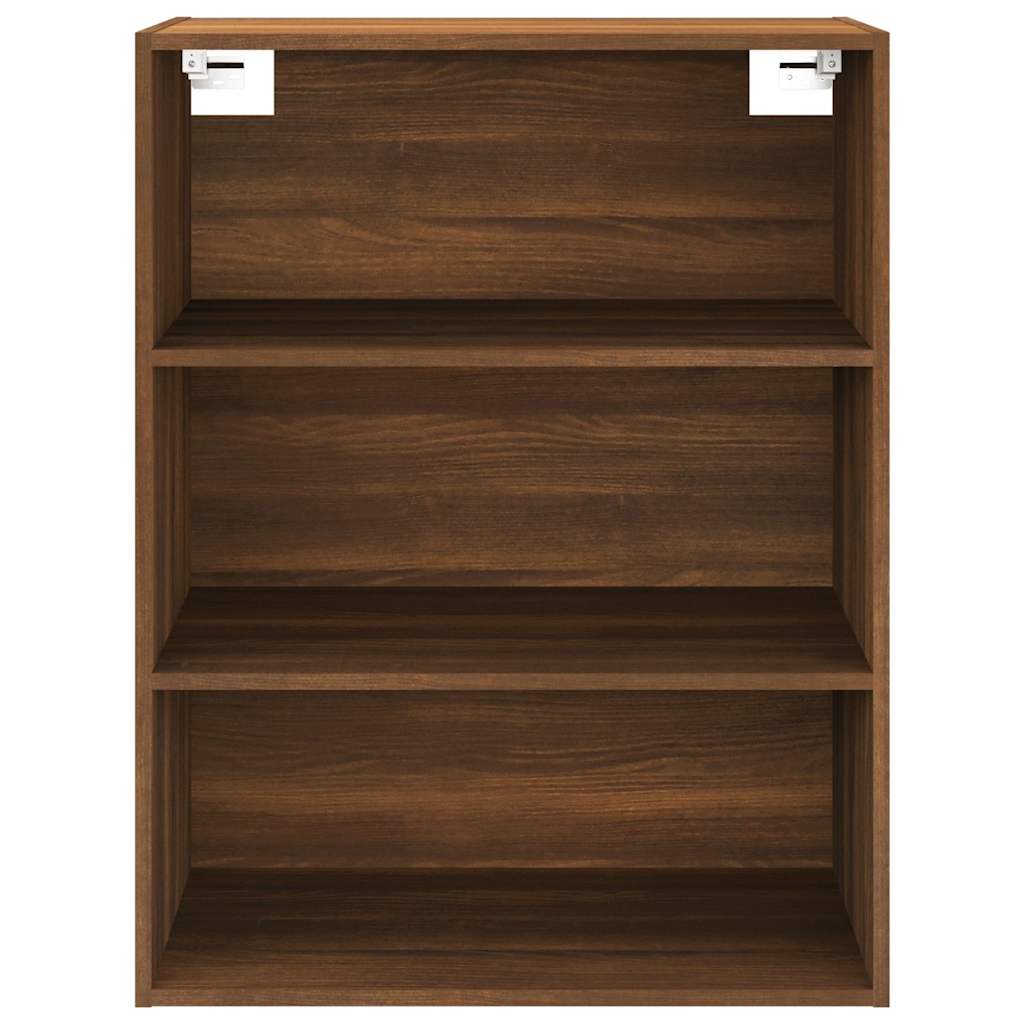 817401 vidaXL Hanging Wall Cabinet Brown Oak 69,5x32,5x90 cm