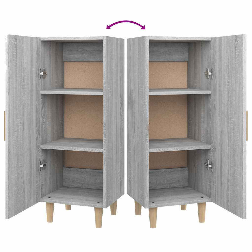 817403 vidaXL Sideboard Grey Sonoma 34,5x34x90 cm Engineered Wood
