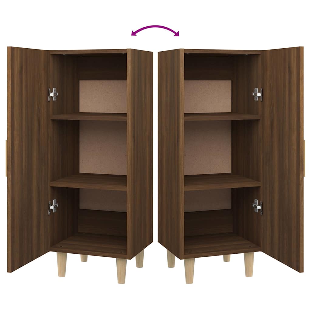 Sideboard Brown Oak 34.5x34x90 cm Engineered Wood