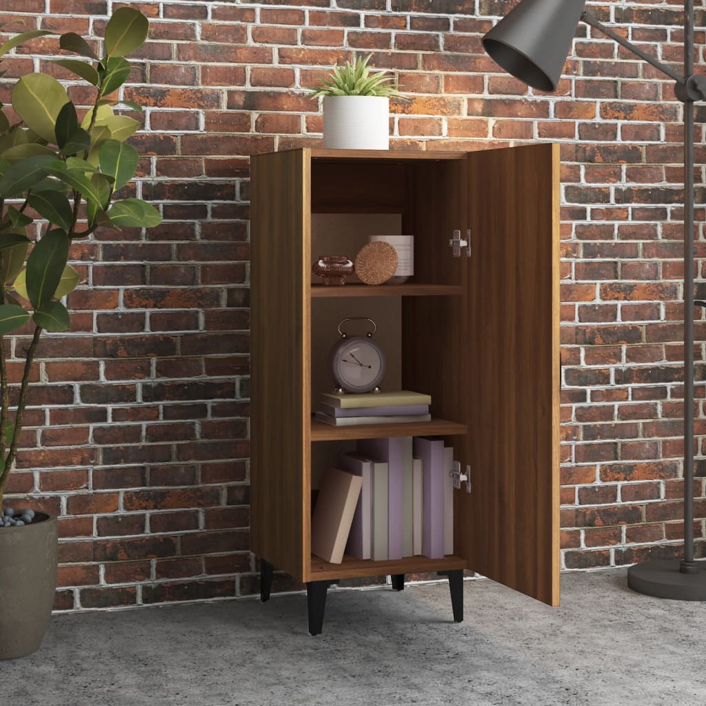 Sideboard Brown Oak 34.5x34x90 cm Engineered Wood