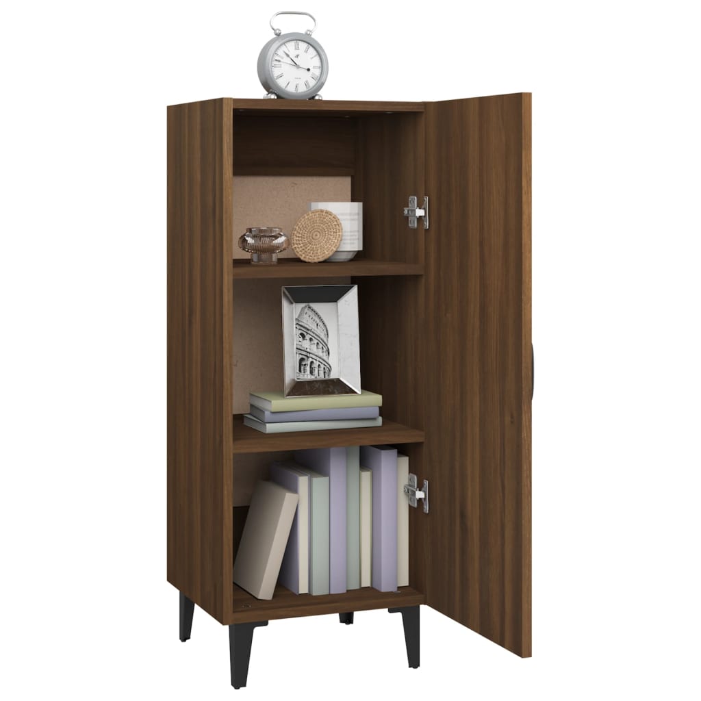 Sideboard Brown Oak 34.5x34x90 cm Engineered Wood