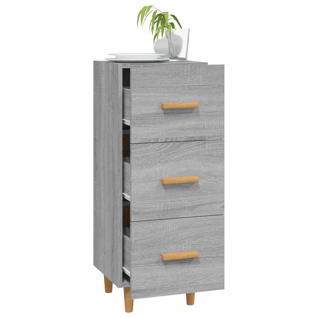 Sideboard Grey Sonoma 34,5x34x90 cm Engineered Wood