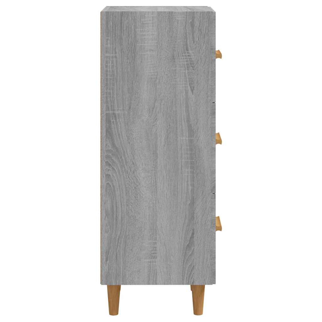 Sideboard Grey Sonoma 34,5x34x90 cm Engineered Wood