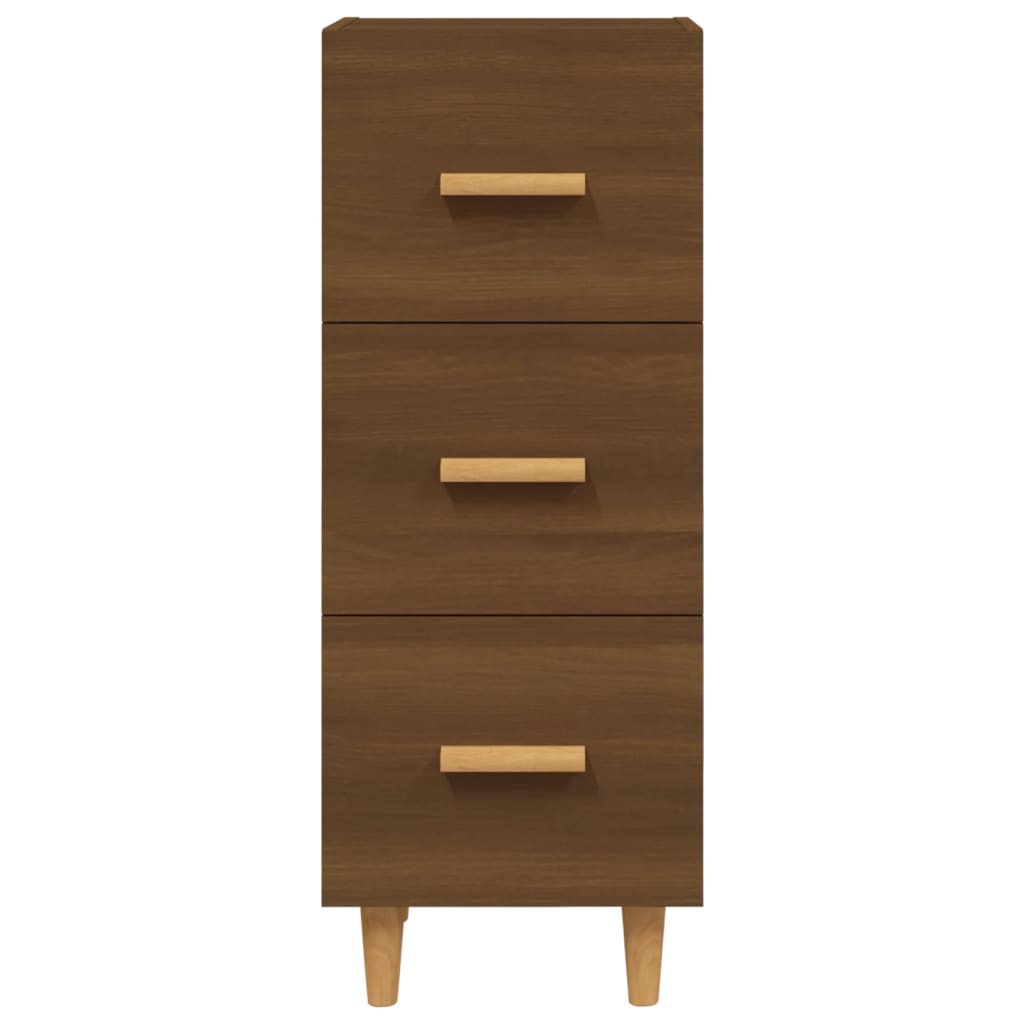 Sideboard Brown Oak 34.5x34x90 cm Engineered Wood