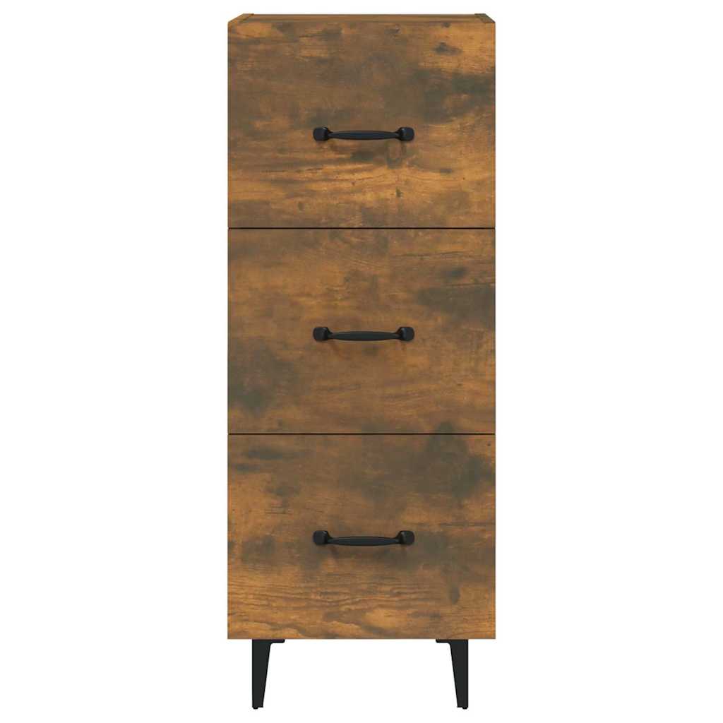 Sideboard Smoked Oak 34,5x34x90 cm Engineered Wood