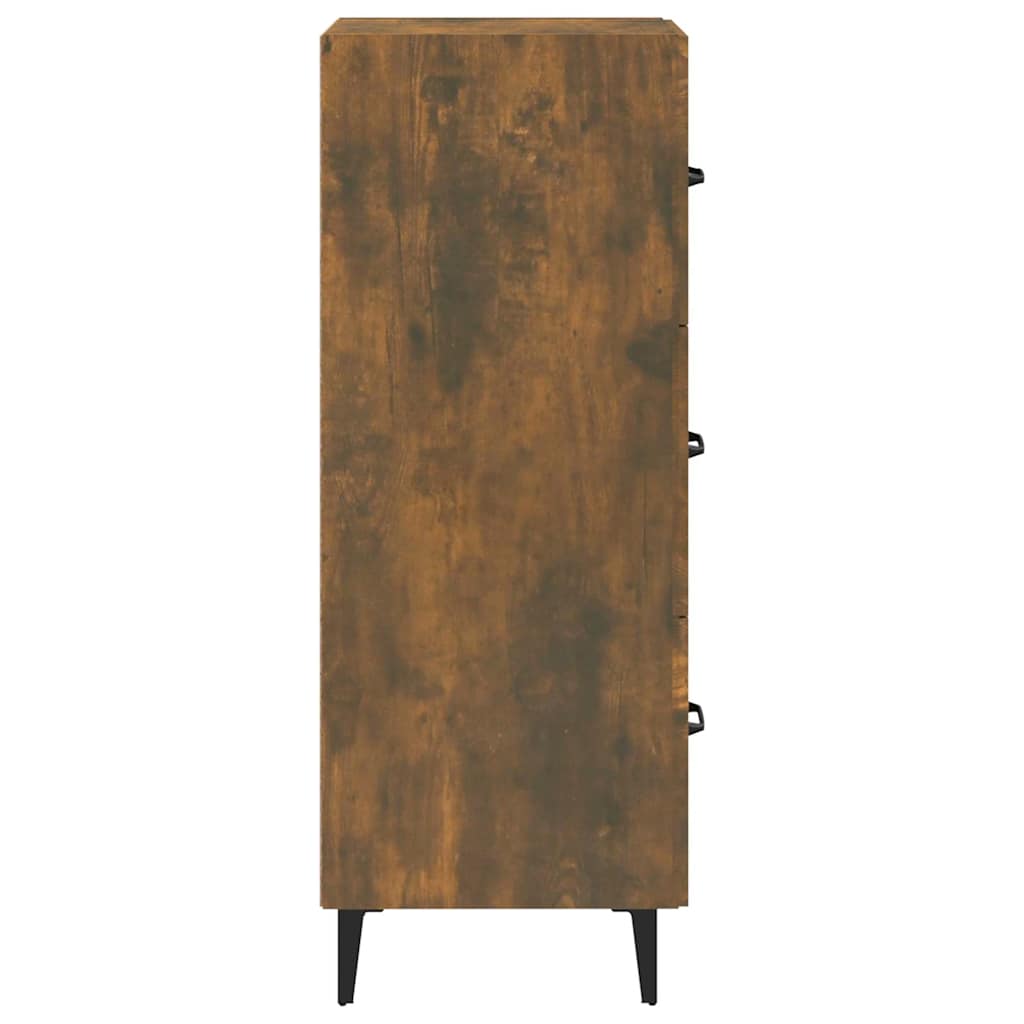 Sideboard Smoked Oak 34,5x34x90 cm Engineered Wood