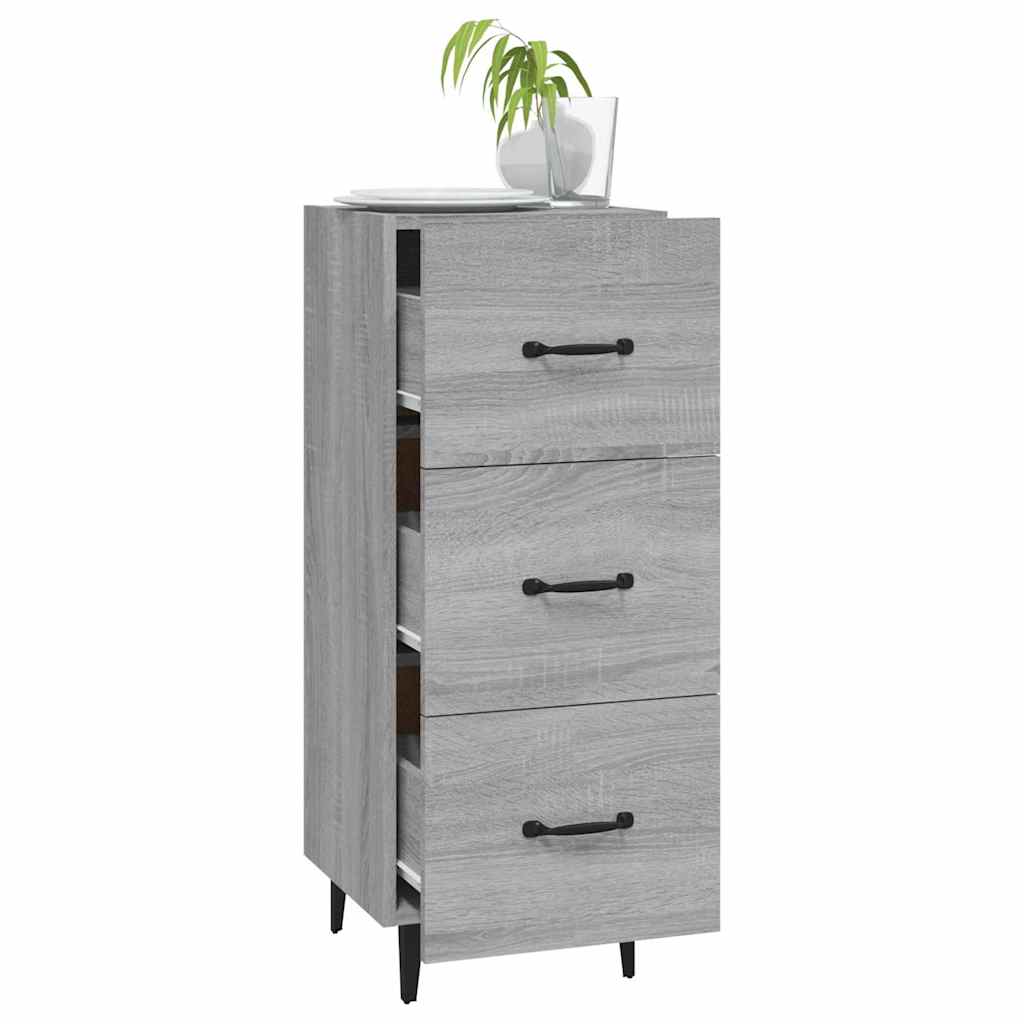 Sideboard Grey Sonoma 34,5x34x90 cm Engineered Wood