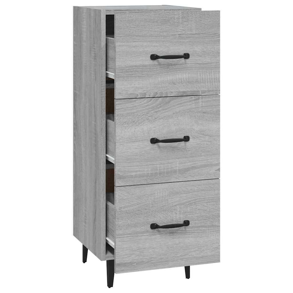Sideboard Grey Sonoma 34,5x34x90 cm Engineered Wood