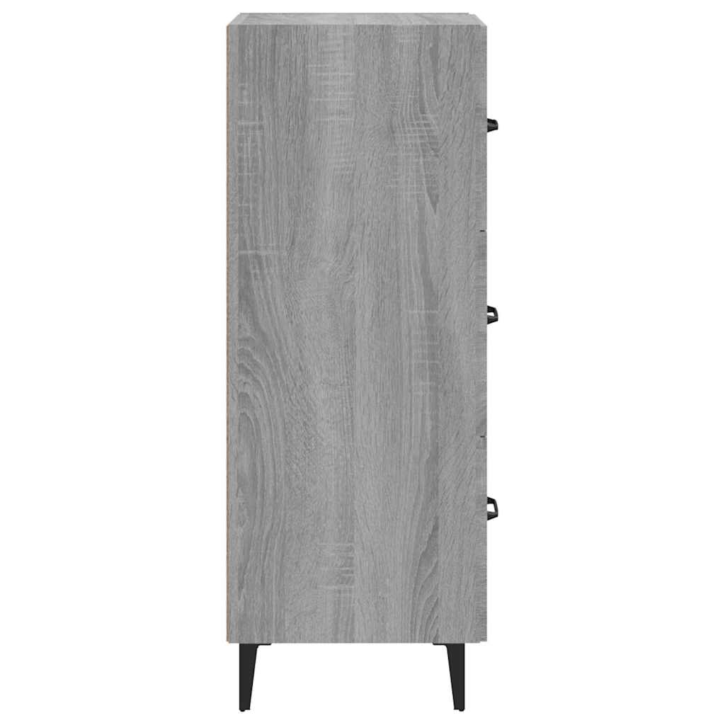 Sideboard Grey Sonoma 34,5x34x90 cm Engineered Wood