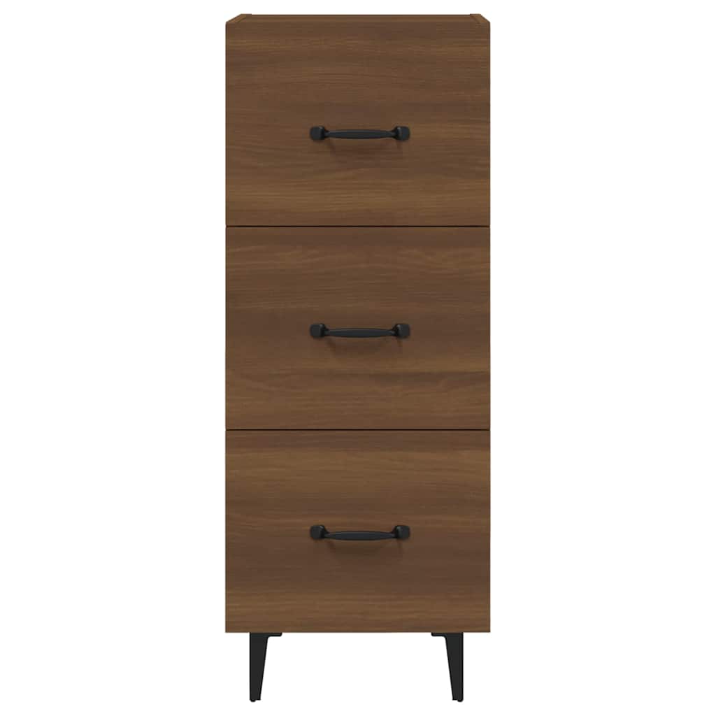 Sideboard Brown Oak 34,5x34x90 cm Engineered Wood