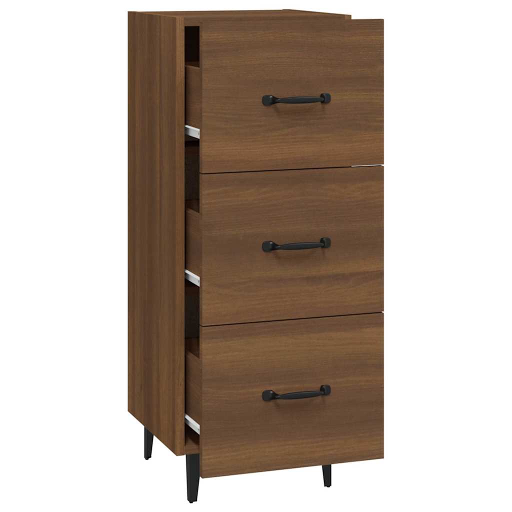 Sideboard Brown Oak 34,5x34x90 cm Engineered Wood