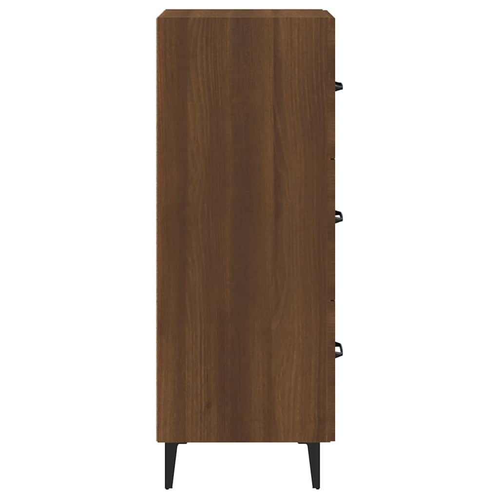 Sideboard Brown Oak 34,5x34x90 cm Engineered Wood
