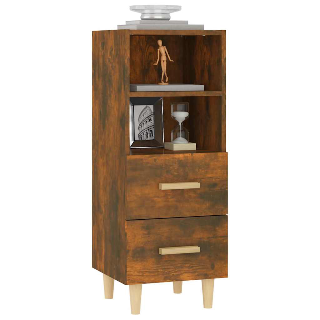 817414 vidaXL Sideboard Smoked Oak 34,5x34x90 cm Engineered Wood