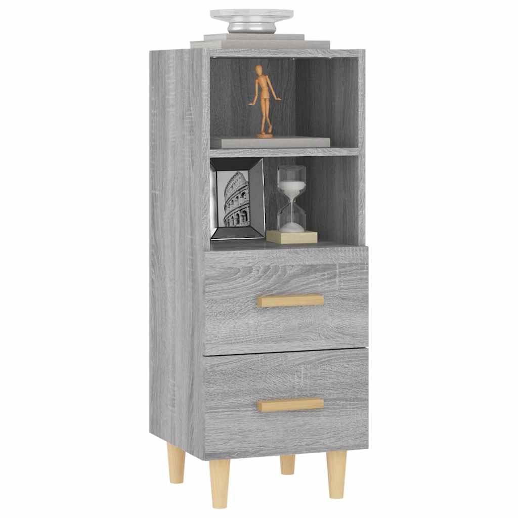 817415 vidaXL Sideboard Grey Sonoma 34,5x34x90 cm Engineered Wood