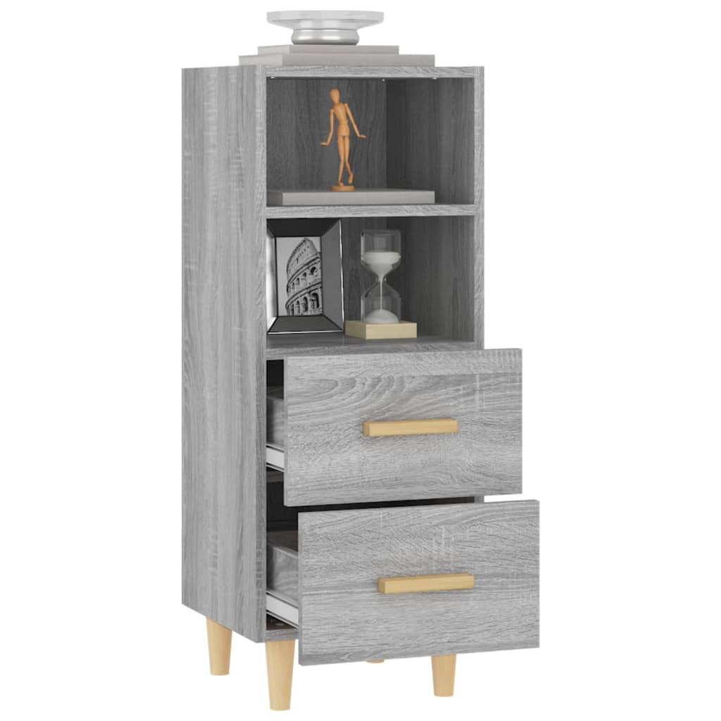 Sideboard Grey Sonoma 34.5x34x90 cm Engineered Wood