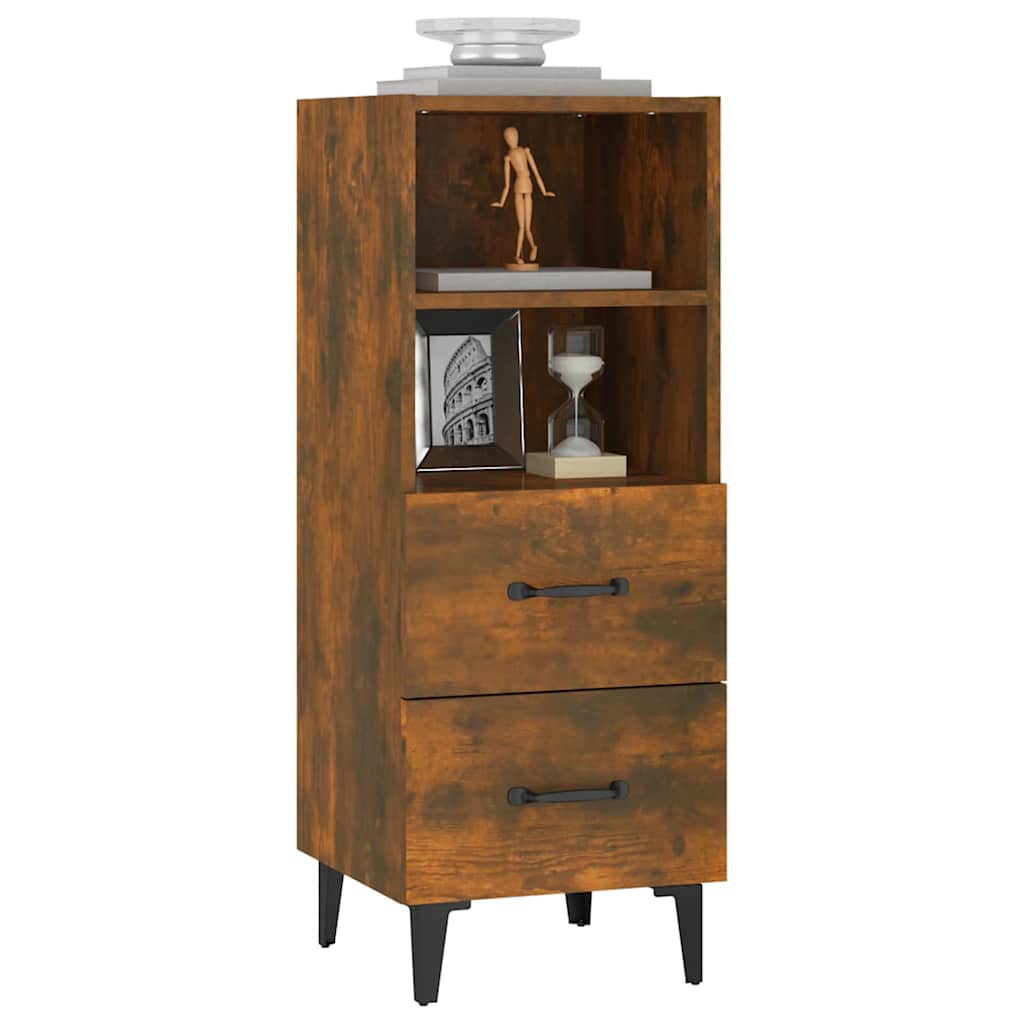 817417 vidaXL Sideboard Smoked Oak 34,5x34x90 cm Engineered Wood