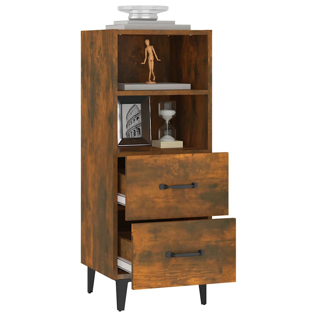 817417 vidaXL Sideboard Smoked Oak 34,5x34x90 cm Engineered Wood