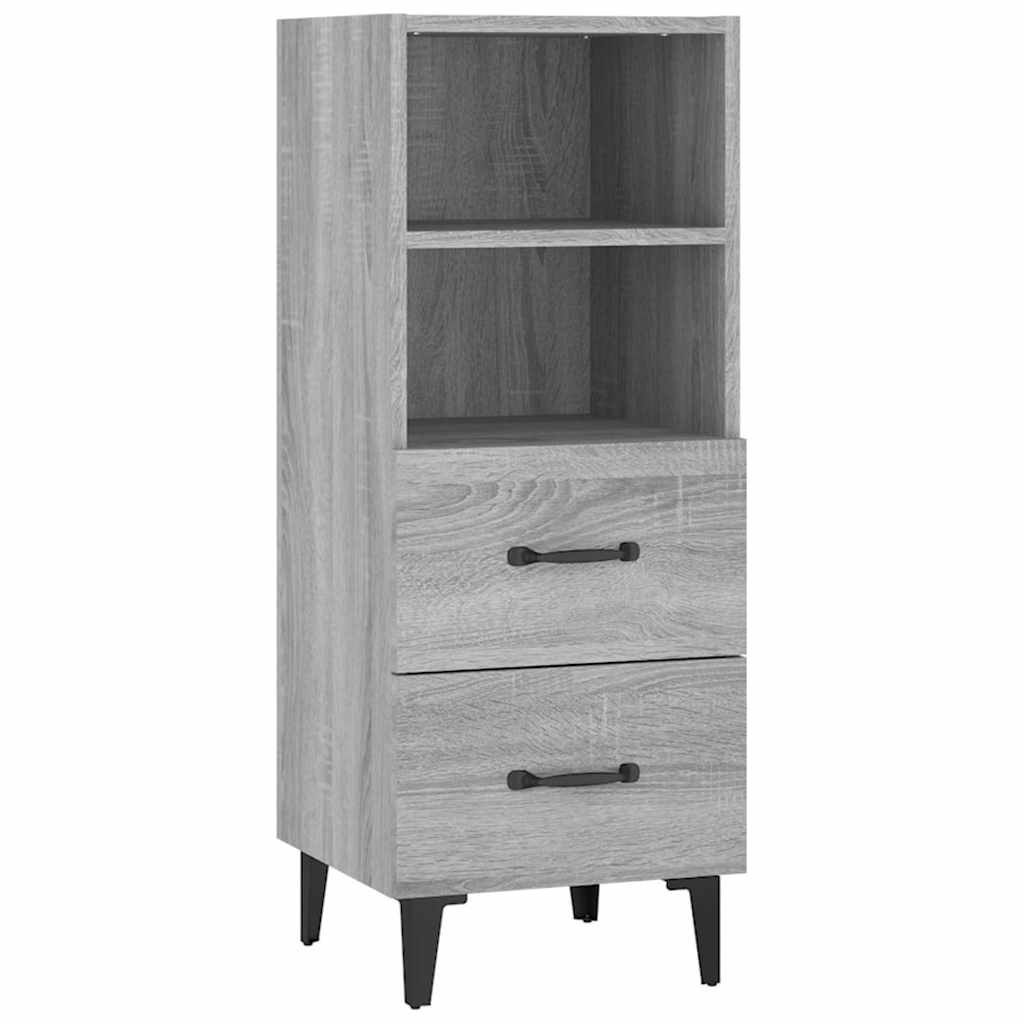 817418 vidaXL Sideboard Grey Sonoma 34,5x34x90 cm Engineered Wood