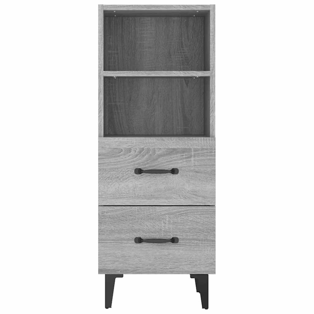 817418 vidaXL Sideboard Grey Sonoma 34,5x34x90 cm Engineered Wood