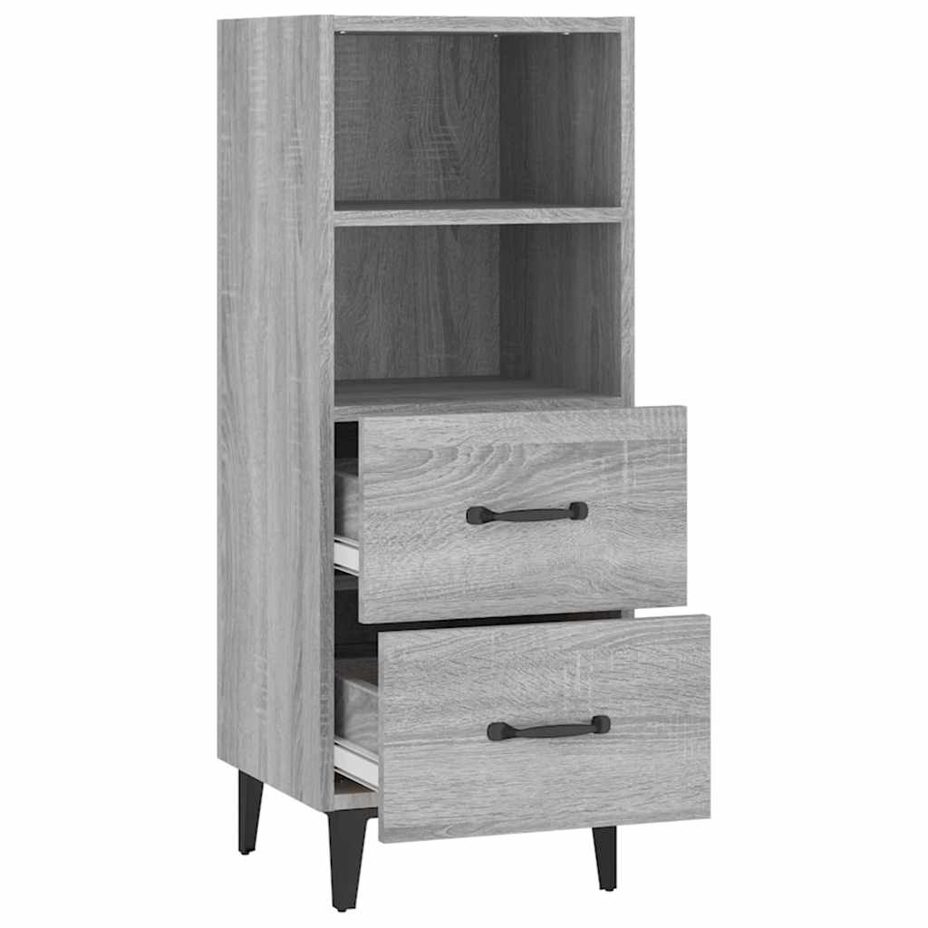817418 vidaXL Sideboard Grey Sonoma 34,5x34x90 cm Engineered Wood