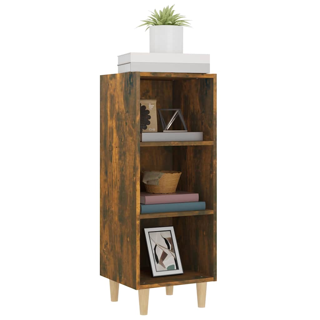 817420 vidaXL Sideboard Smoked Oak 34,5x32,5x90 cm Engineered Wood