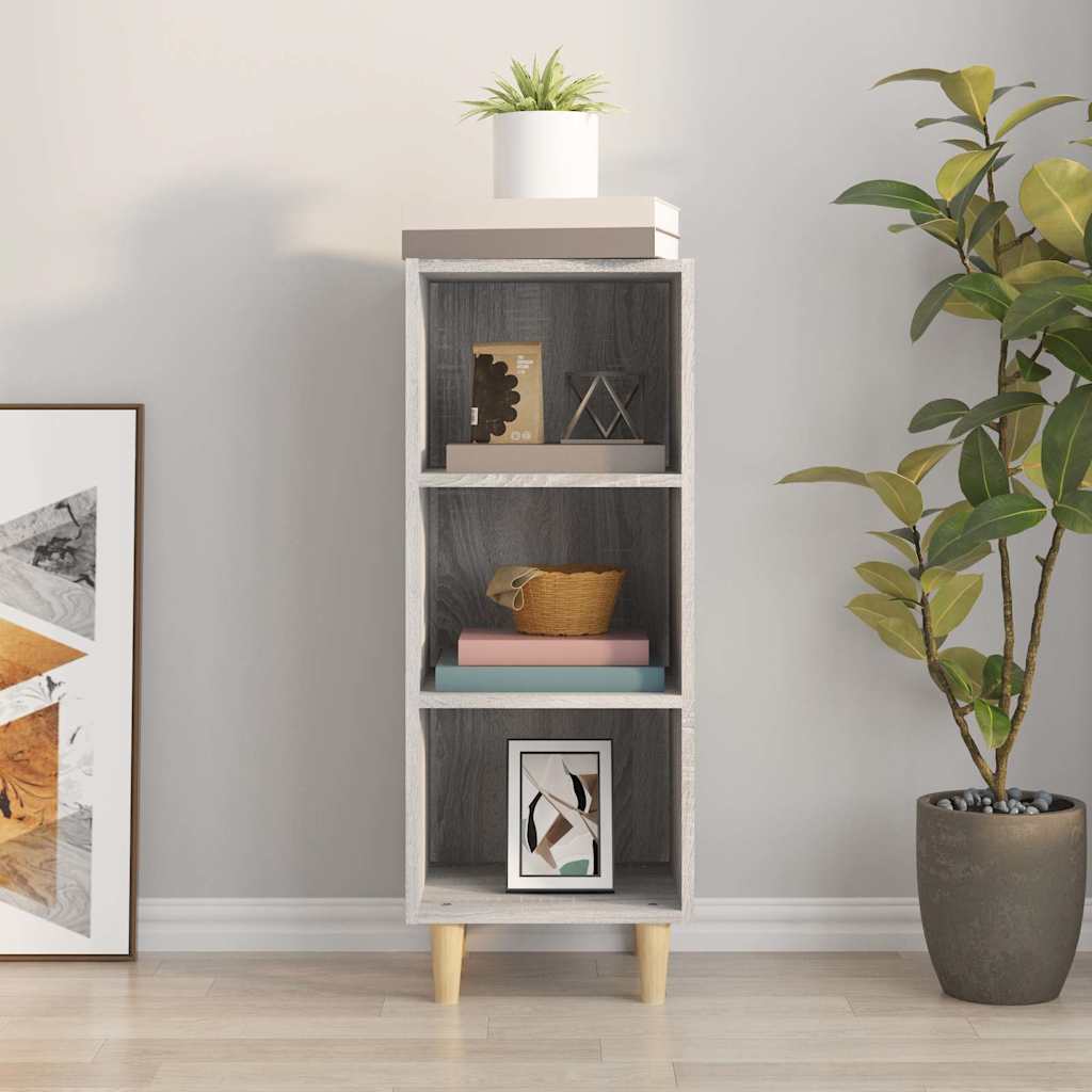817421 vidaXL Sideboard Grey Sonoma 34,5x32,5x90 cm Engineered Wood