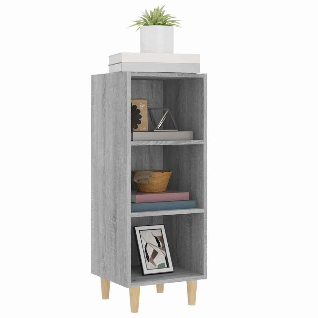 817421 vidaXL Sideboard Grey Sonoma 34,5x32,5x90 cm Engineered Wood