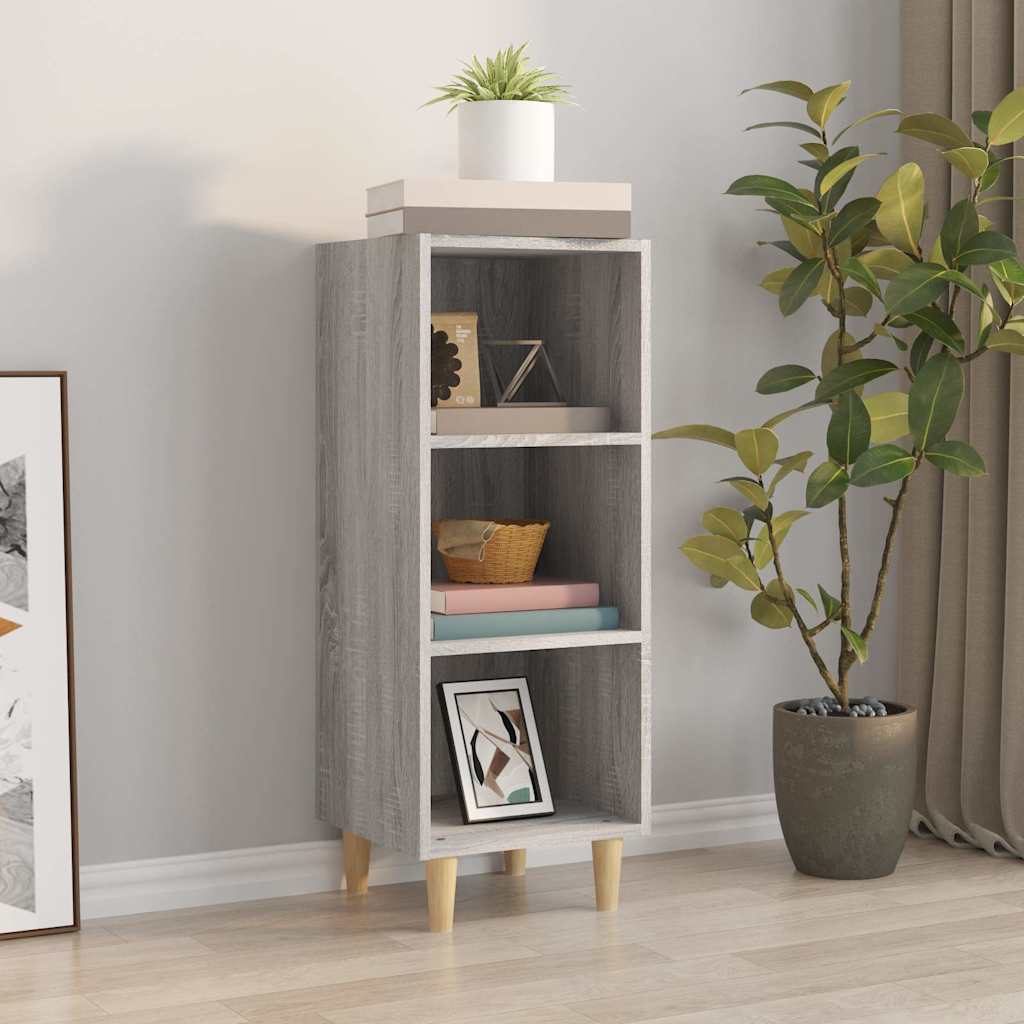 817421 vidaXL Sideboard Grey Sonoma 34,5x32,5x90 cm Engineered Wood