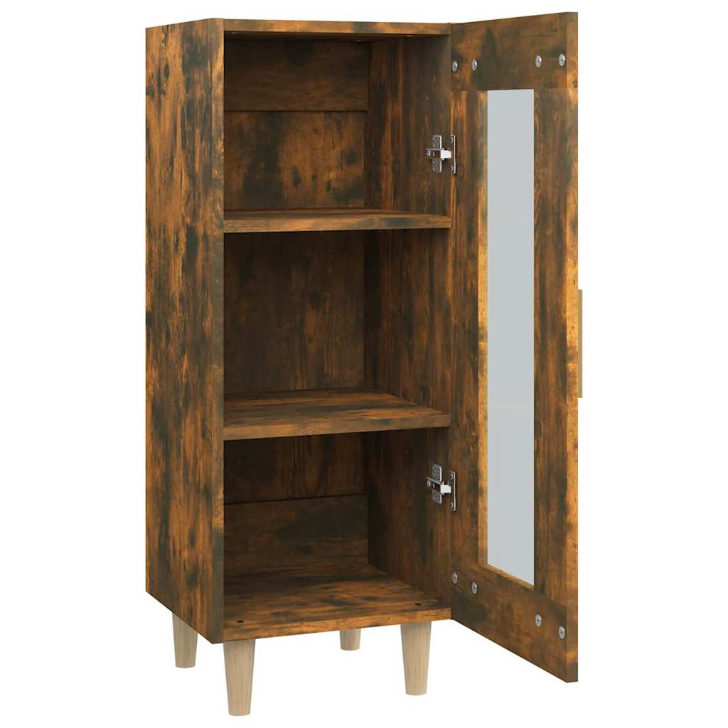 Sideboard Smoked Oak 34,5x34x90 cm Engineered Wood