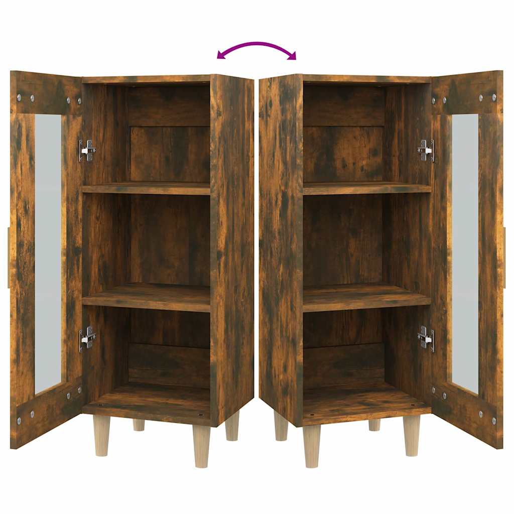 Sideboard Smoked Oak 34,5x34x90 cm Engineered Wood