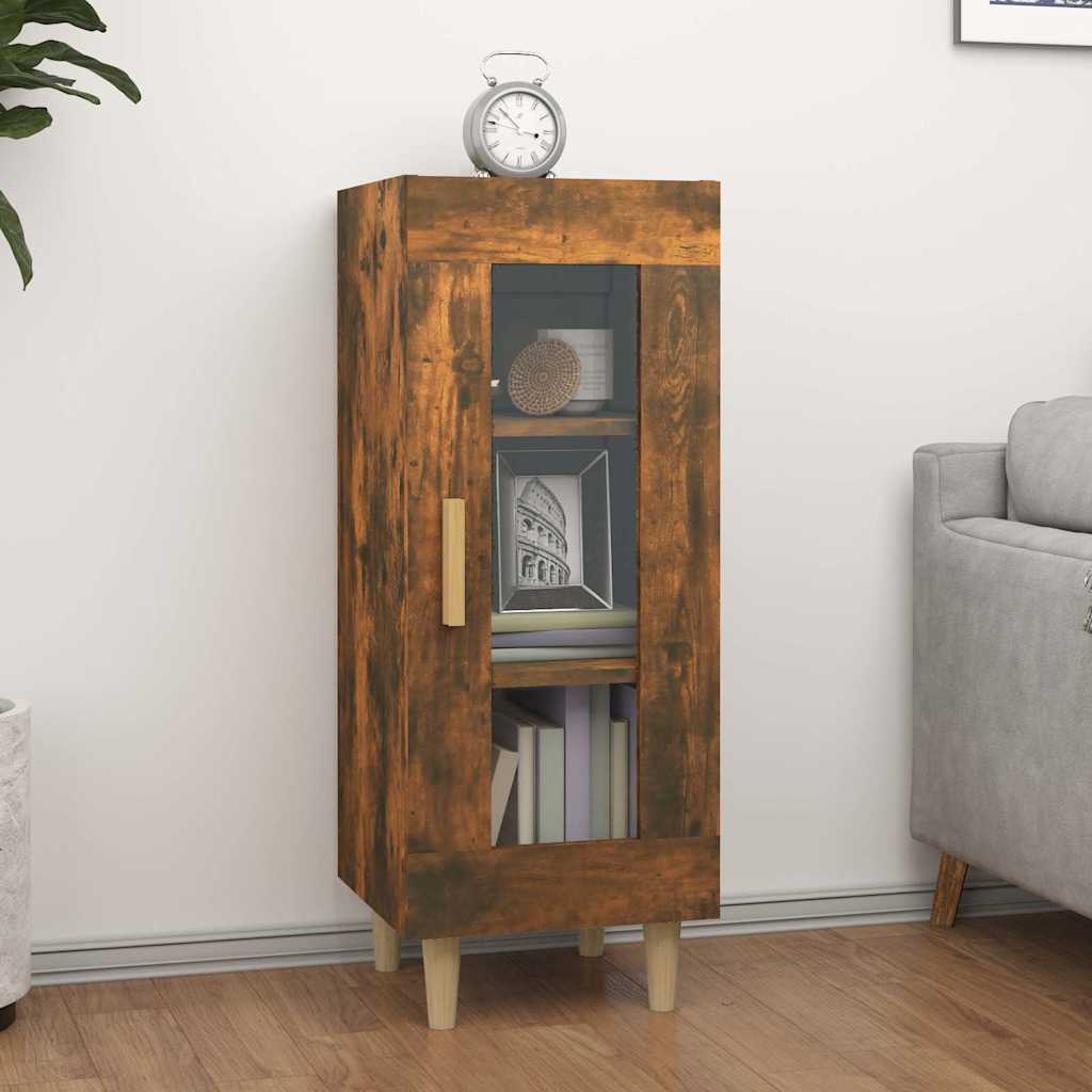Sideboard Smoked Oak 34,5x34x90 cm Engineered Wood