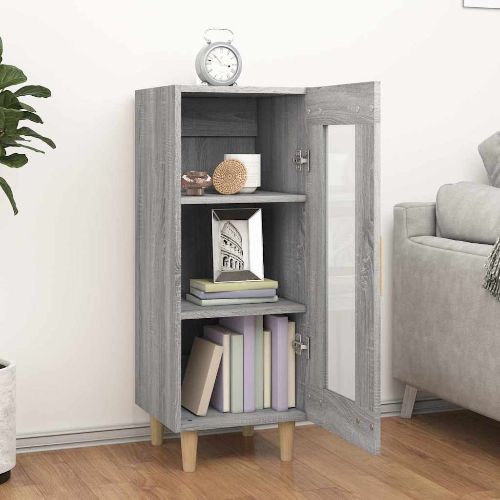 Sideboard Grey Sonoma 34,5x34x90 cm Engineered Wood