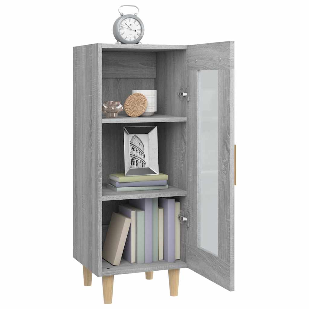 Sideboard Grey Sonoma 34,5x34x90 cm Engineered Wood