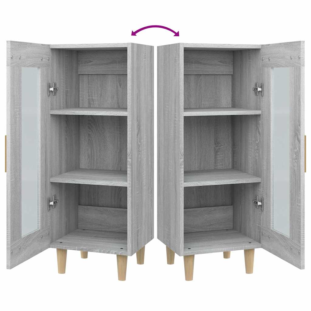 Sideboard Grey Sonoma 34,5x34x90 cm Engineered Wood