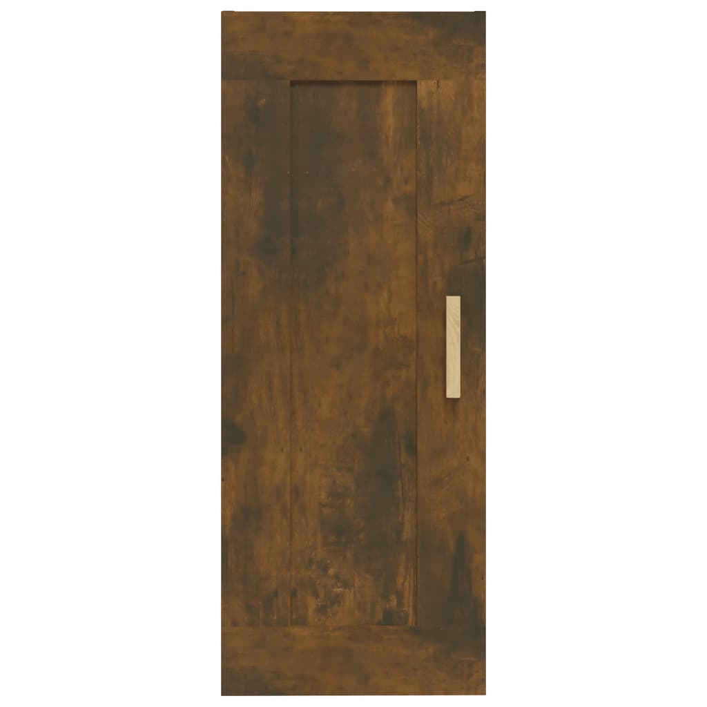 Armoire Murale Chêne Fumé 35x34x90 cm Bois D'ingénierie