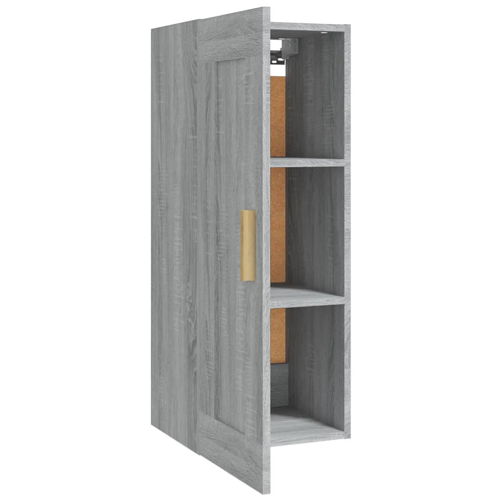 Wandkast Sonoma grijs 35x34x90 cm Engineered Wood