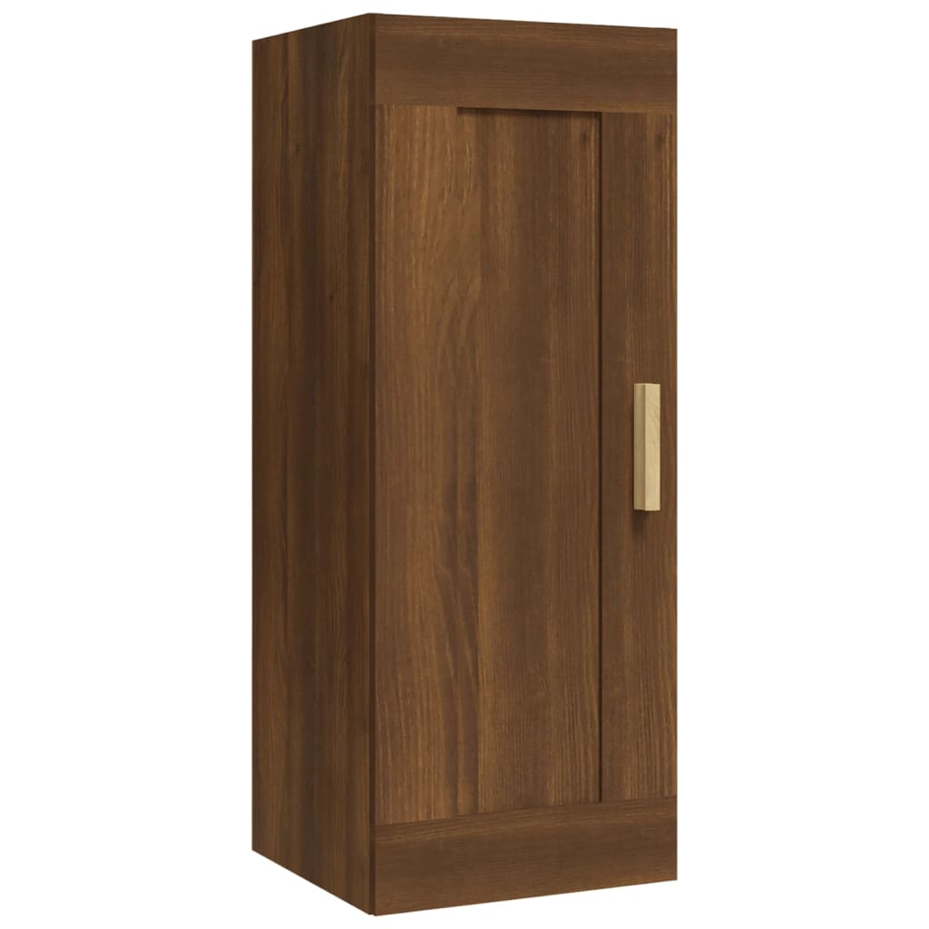 vidaXL Wall Cabinet Brown Oak 35x34x90 cm Engineered Wood