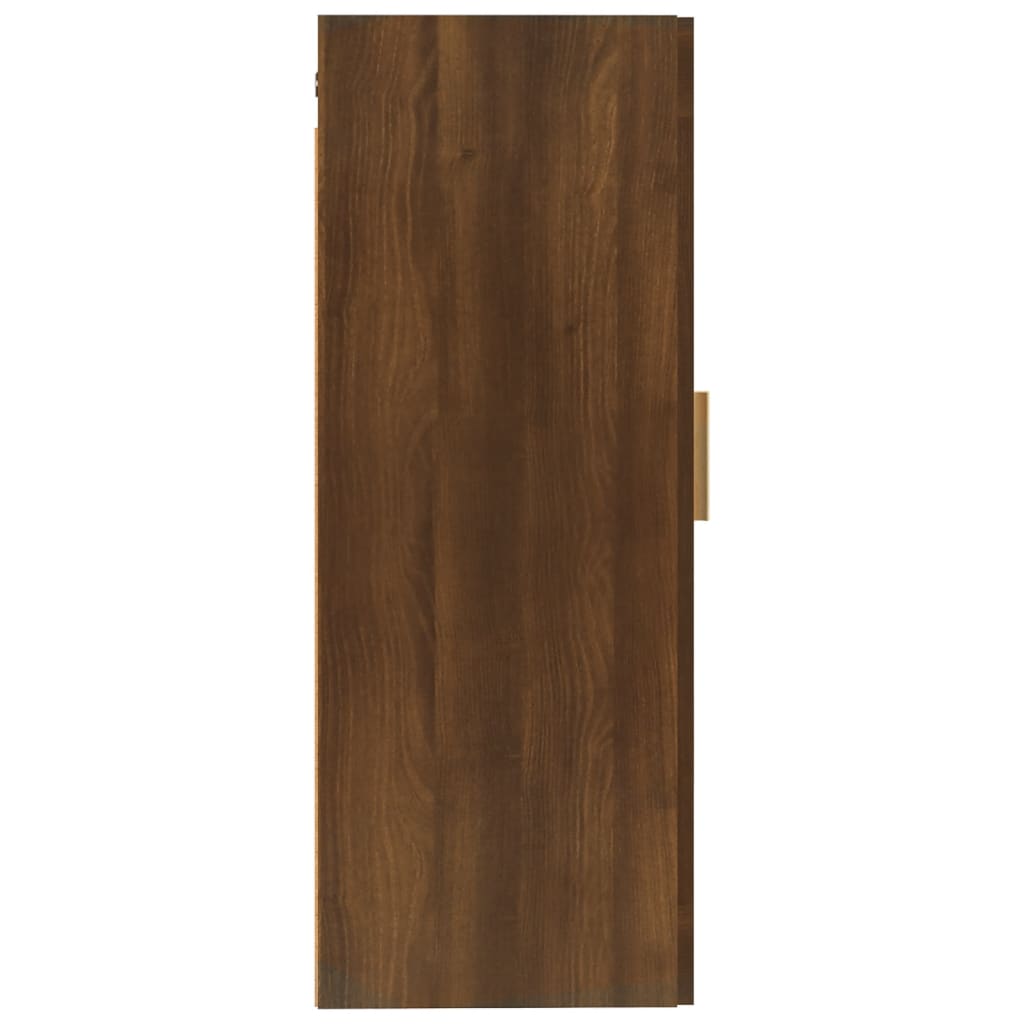 vidaXL Wall Cabinet Brown Oak 35x34x90 cm Engineered Wood