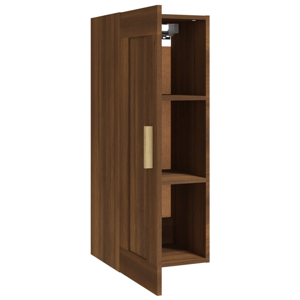 Wandkast Bruin Eiken 35x34x90 cm Engineered Wood