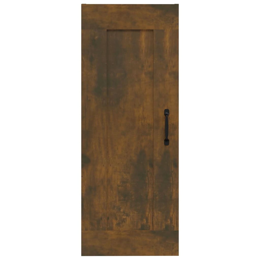 Hanging Cabinet Smoked Oak 35x34x90 cm Engineered Wood