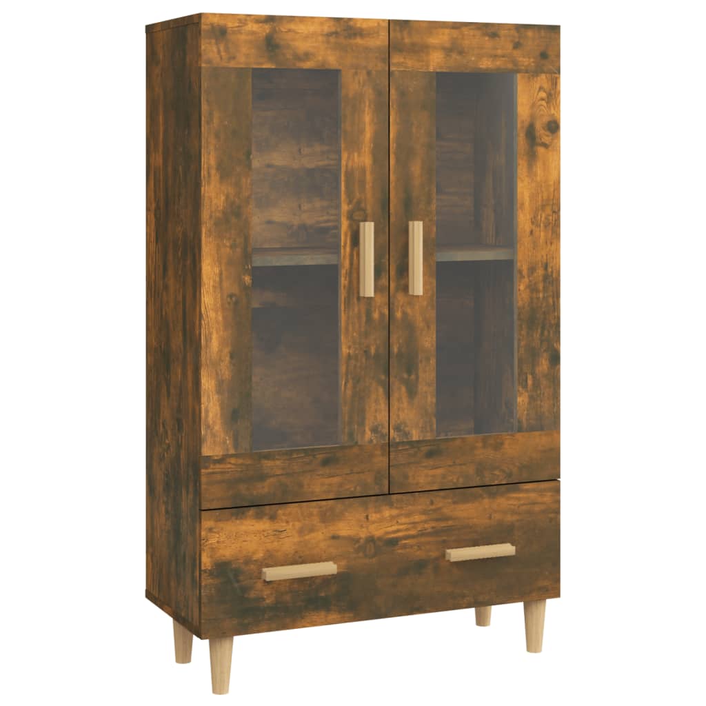Highboard Smoked Oak 70x31x115 cm Engineered Wood