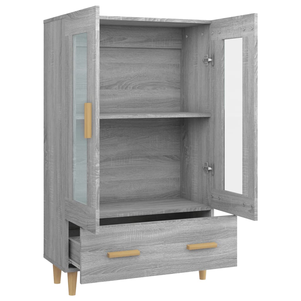 Highboard grijs Sonoma 70x31x115 cm Engineered Wood