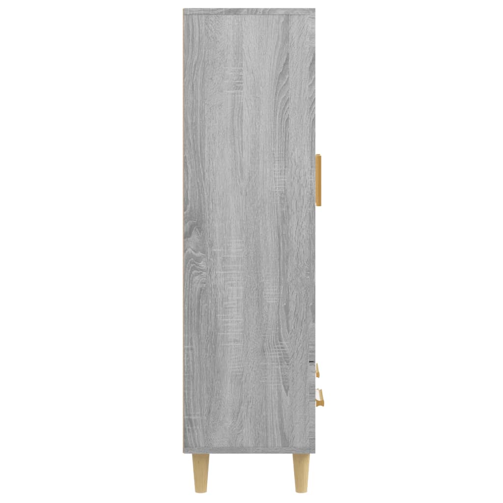 vidaXL Highboard Grey Sonoma 70x31x115 cm Engineered Wood