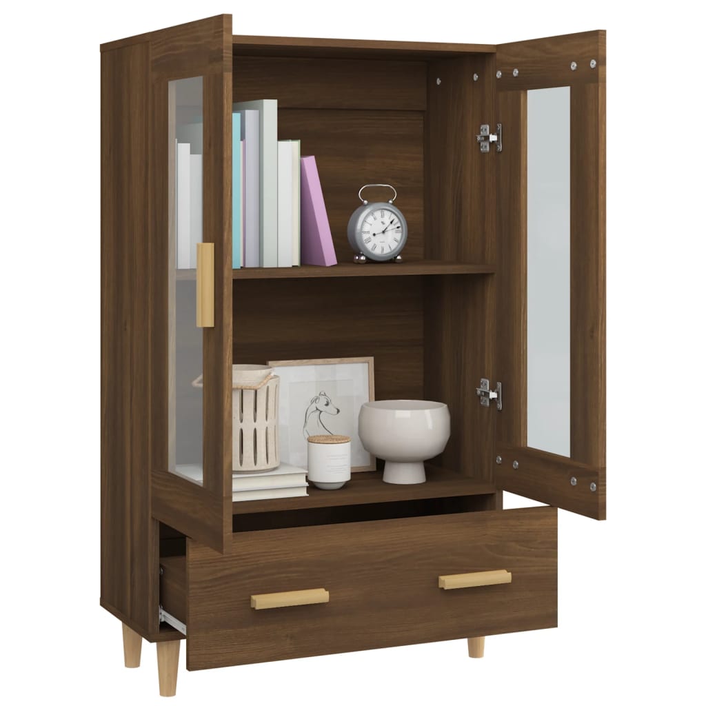 vidaXL Highboard Brown Oak 70x31x115 cm Engineered Wood