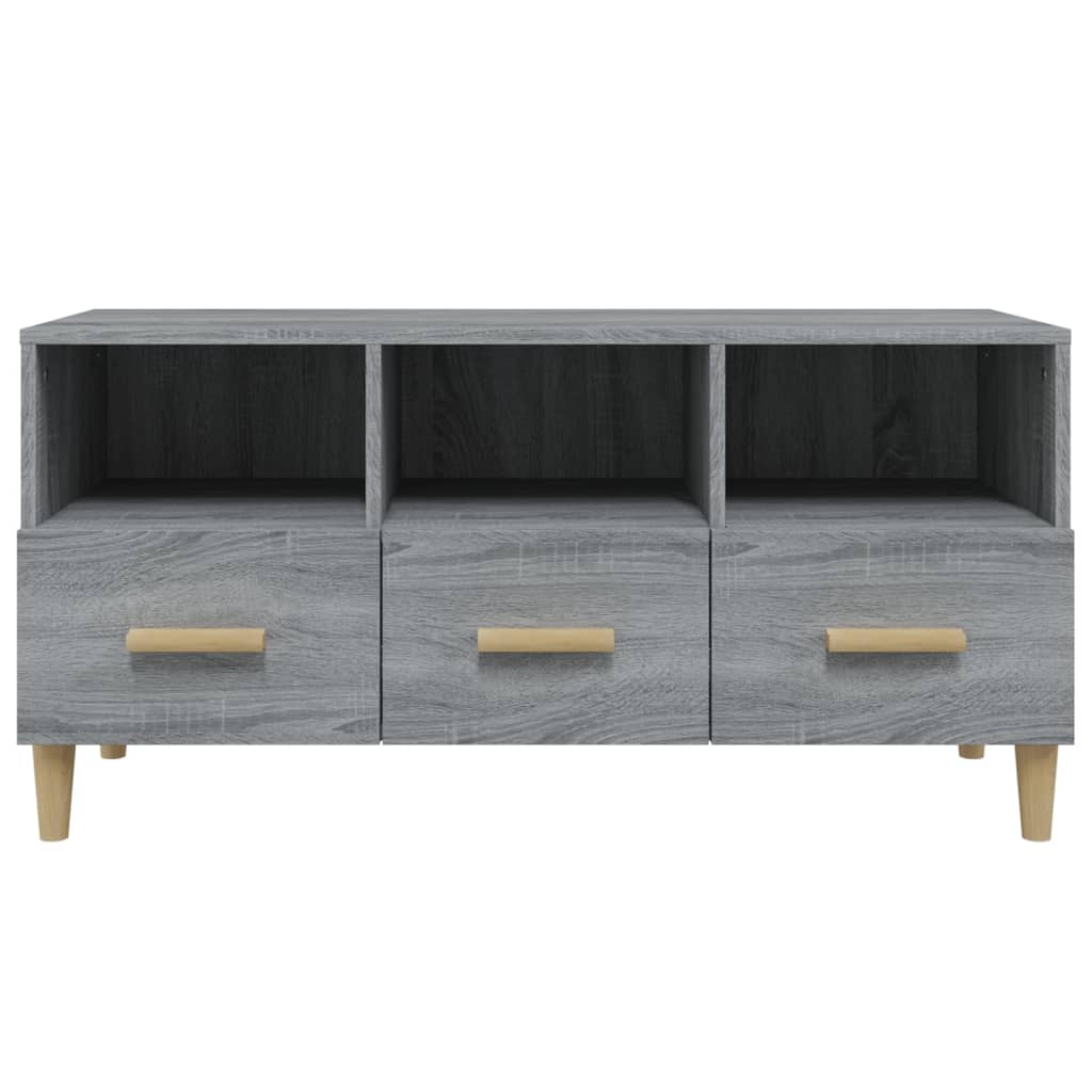 TV Cabinet Grey Sonoma 102x36x50 cm Engineered Wood