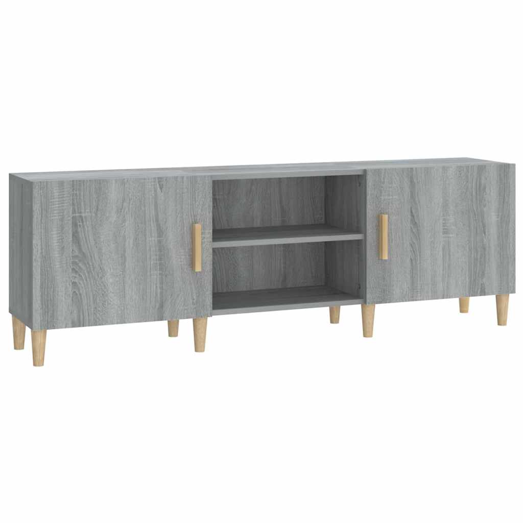 817502 vidaXL TV Cabinet Grey Sonoma 150x30x50 cm Engineered Wood
