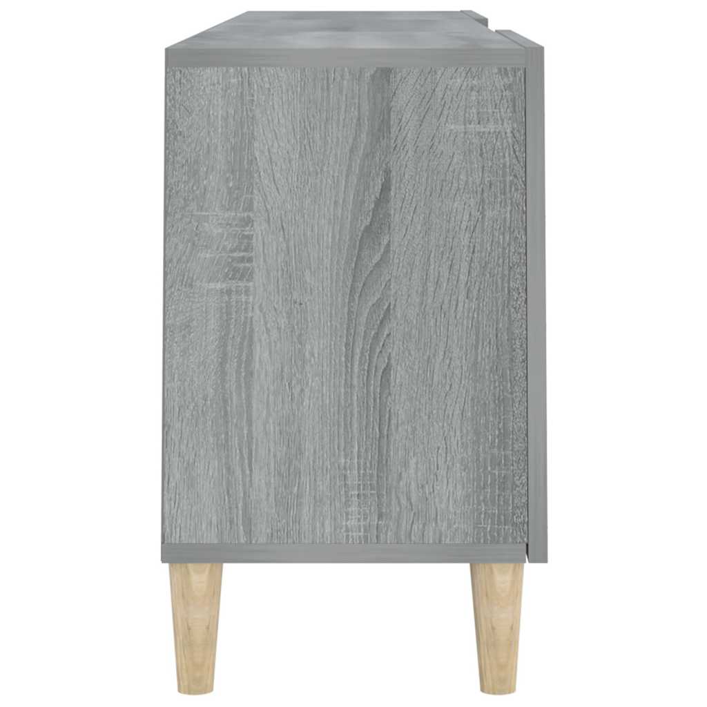 817502 vidaXL TV Cabinet Grey Sonoma 150x30x50 cm Engineered Wood