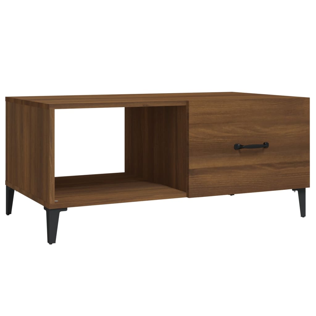 vidaXL Coffee Table Brown Oak 90x50x40 cm Engineered Wood