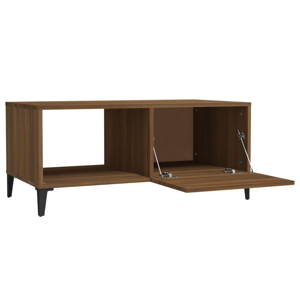 vidaXL Coffee Table Brown Oak 90x50x40 cm Engineered Wood