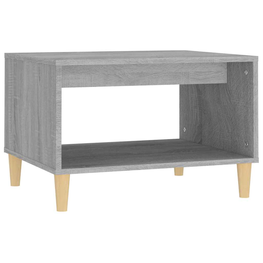 817520 vidaXL Coffee Table Grey Sonoma 60x50x40 cm Engineered Wood